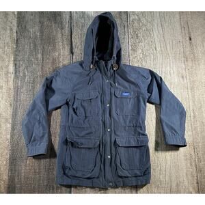 Penfield Navy Blue Kasson Hooded Mountain Field Lined Men's Parka Jacket Med